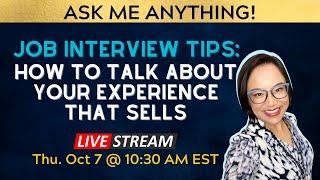 Training: How to Talk About Your Experience that Sells in an Interview