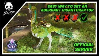 The Easiest Way To Tame An Aberrant Gigantoraptor In Aberration | ARK: Survival Ascended