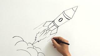 ROCKET DRAWING | How to Draw Rocket