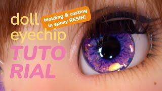 Doll eyechips tutorial - Silicone mold & epoxy resin