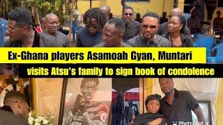 Asamoah Gyan, Sulley Muntari, ex-Black Stars players visit Christian Atsu's family