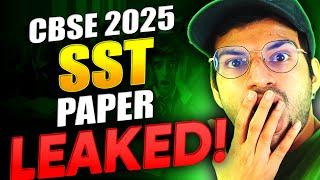 SST PAPER LEAKED || Class 10 CBSE Social Science Paper Leak OFFICIAL VIDEO 2025 