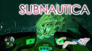 Subnautica. Серия #17  Спуск под плавающий остров и древний окаменелый скелет.