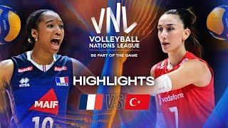 France  vs. Türkiye - Highlights | Week 1 | Women's VNL 2025