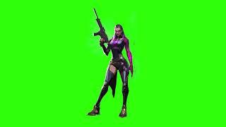 Reyna Character Animation with green screen