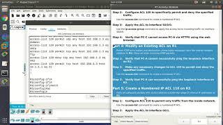 4.1.2.5 Cisco Packet Tracer 7.2 - Configure IP ACLs to Mitigate Attacks