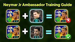 NEYMAR JR Best Training Guide With Arteta Double Booster Manager  | How To Train 103 Neymar Jr