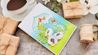 A 5x7 Thank You Card | Spellbinders Large Die of the Month Club & Embossing Folder Club Jan 2025