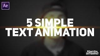 5 Simple Text Animation