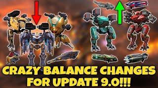 AMAZING BALANCE CHANGES FOR UPDATE 9.0 In War Robots!?