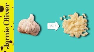 How To Chop Garlic | 1 Minute Tips | Jamie Oliver