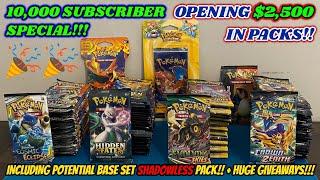 10,000 SUBSCRIBER SPECIAL!! Opening $2500 IN PACKS to CELEBRATE! + GIVEAWAYS! (INSANE OPENING!!)