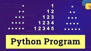 Python Program to Print Inverse Right Angle Triangle Star Number Pattern Explained | Detail Tutorial