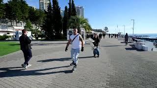 Sochi Boardwalk Sunny Day Walk   #blacksea