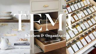 HUGE TEMU Small Kitchen Organization NEW Home Decor Haul | Affordable DIY IDEAS | EASY HOME STYLING