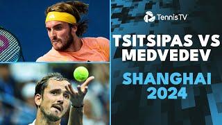 Stefanos Tsitsipas vs Daniil Medvedev DRAMATIC Match Highlights | Shanghai 2024