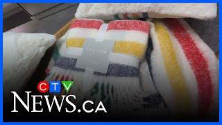 Crowds flock downtown to score iconic Hudson’s Bay blankets