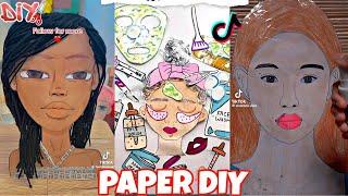 Paper Diy Skincare and Makeup  Paper Doll | Paper Crafts | TikTok Compilation #papercraft #2