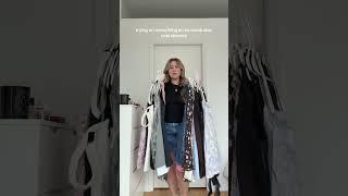 trying on everything in my closet: mini dress edition  #short #shorts #erikaer