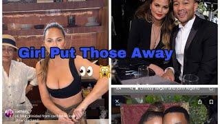 Chrissy Teigen Nip Slip & John Legend Naked Instagram Live