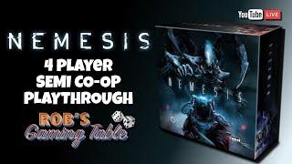 Nemesis 4 Player Semi Co-op Playthrough