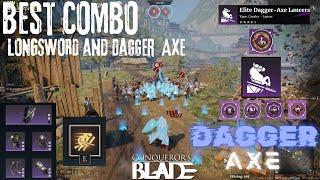 Longsword and Dagger Axe COMBO  / Longsowrd Montage / Conqueror's Blade Gameplay