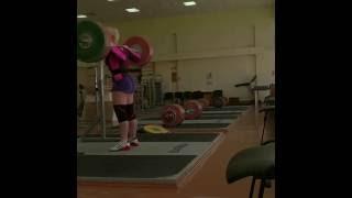 Burykina Aleksandra (BLR) - Squat 142,5 kg (314lbs) @ bw 60kg - prep to Classic World Champ in Texas