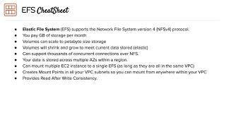 EFS - Cheat Sheet