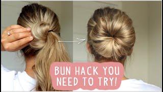 HOW TO: LOW MESSY BUN HACK TUTORIAL!