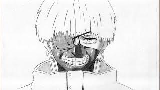 Anime Drawing | How to Draw Kaneki Ken Using Just a Pencil