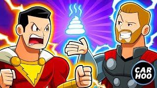 SHAZAM HATES THOR !!!!【DC Superheroes Parody】