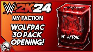 ALL CARDS OBTAINED! WOLFPAC 30 PACK OPENING! WWE 2K24 MyFaction