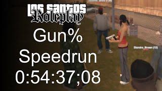 HOW FAST CAN YOU GET A GUN? - Gun% Speedrun (0:54:37;08) • LSRP