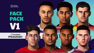 PES 2021 Face Pack V1 by Snow Broken | Faces Converted from FIFA 23 | Sider Install