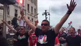 Hungarian fans in the street before match Hungary - Iceland | Euro 2016