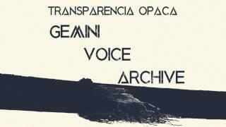 Gemini Voice Archive - Transparencia Opaca