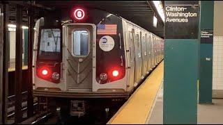 NYC Subway: First-Day R160B "G" Train at Clinton–Washington Avenues