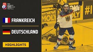 Frankreich vs. Deutschland | Highlights - 12. Spieltag, Eishockey-WM 2024 | SDTV Eishockey