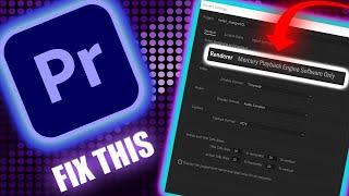 How To Fix Adobe Premiere Pro 2021 Not Using GPU Acceleration For Rendering Video | FIX CUDA, OpenGL