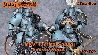 Joytoy Warhammer The Horus Heresy, 30K, Sons of Horus MKVI Tactical Squad, 1/18 scale action figure