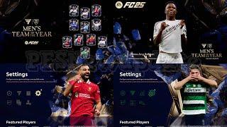 PES 2021 Menu EA FC 25 Team of The Year by PESNewupdate