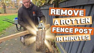 Remove Rotten Fence Posts Like a PRO in 5 Minutes!