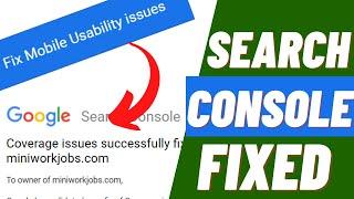 How to SOLVE Google Search Console Issues | Mobile Usability issues detected on yoursite.com