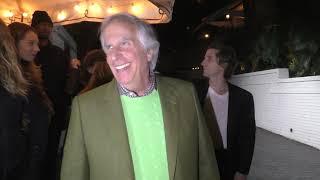 Henry Winkler and Max Winkler leave W Magazine's Best Performances Party at Chateau Marmont