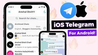 iOS Telegram For Android ️ | iPhone TELEGRAM Features on android 2024 | iOS Bold Font + Emojis