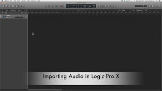 04. Import Audio (logic pro x)