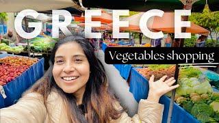 Vegetable shopping in Athens Farmers market | Fresh Indian vegetables in Greece | Indian in Greece