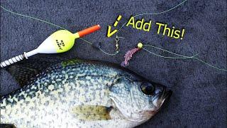 Catch Crappie in Deep water with this Simple Bobber Setup (How to tie Slip Bobber)