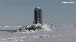 Royal Navy Submarine HMS Trenchant Surfacing In