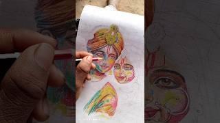 Radhe Krishna  #art #trending #drawing #deepak #sketch #short #shortvideo